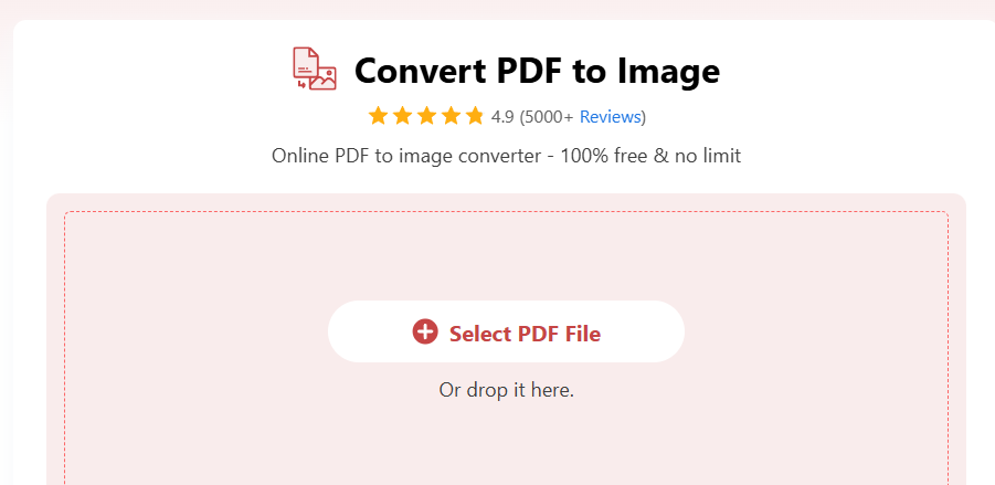 Convert PDF to Image with PDFgear Online Converter